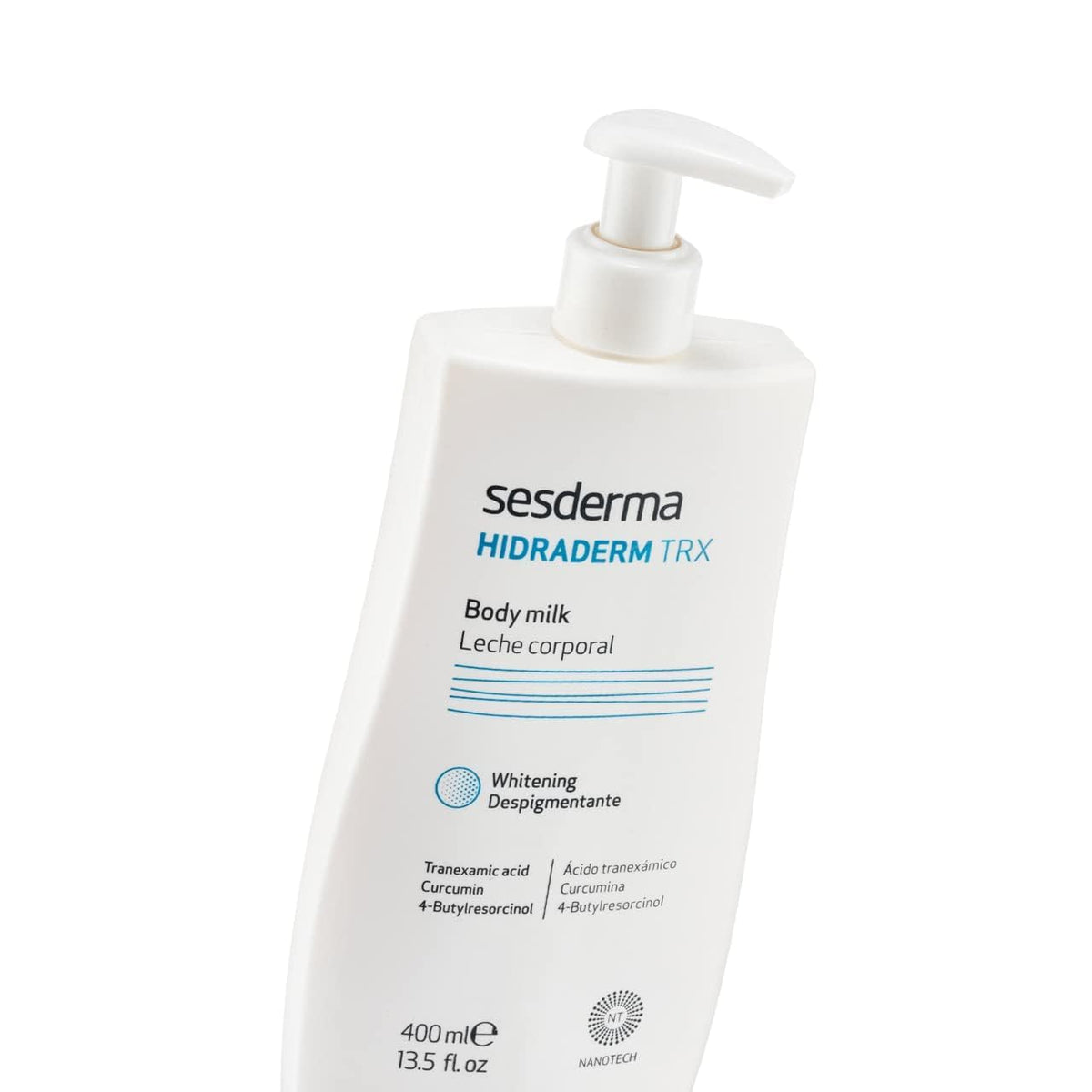 Sesderma HIDRADERM TRX Body Milk on arm shows hydrated, softly glowing skin