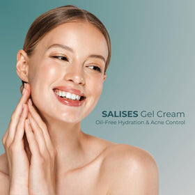 Sesderma SALISES gel application on skin for refreshing hydration.