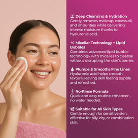 Sesderma SENSYSES Hyaluronic Cleanser texture closeup – soothing cleanse for sensitive skin.