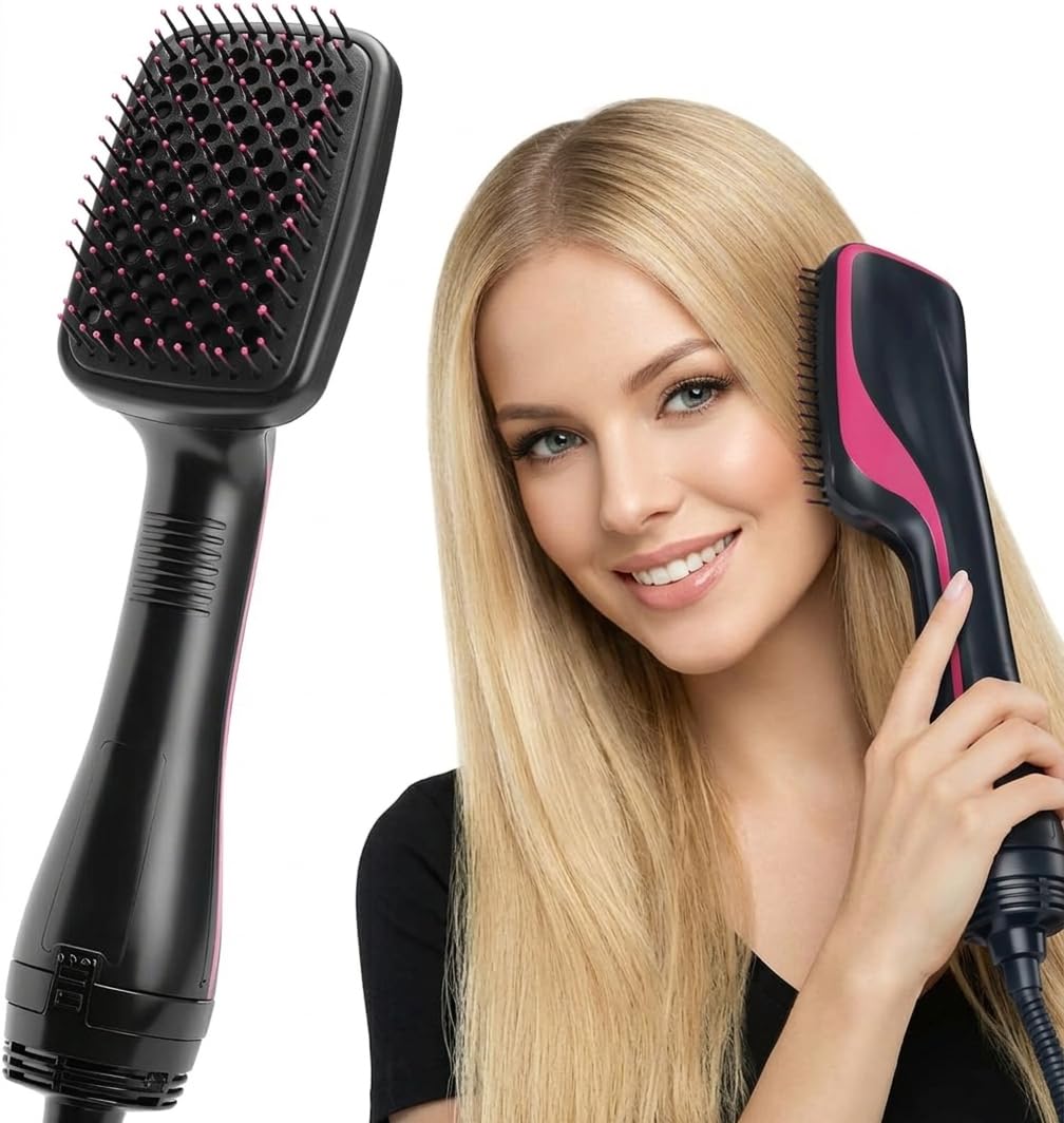 Sesirmi 3-in-1 hair dryer brush in action for quick, salon-like drying at home.