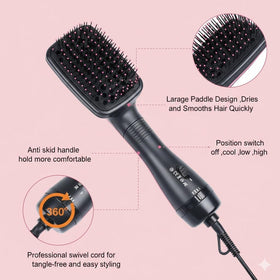 Sesirmi ergonomic handle and 360° swivel cord reduce tangling during use.