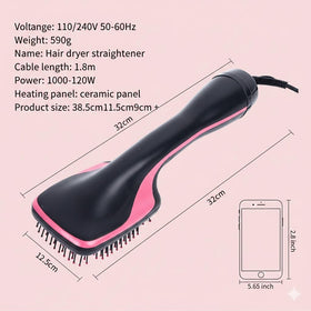Sesirmi fast-drying hair brush with wide paddle for faster, even styling.