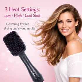 Sesirmi three heat settings tailor styling for different hair types.