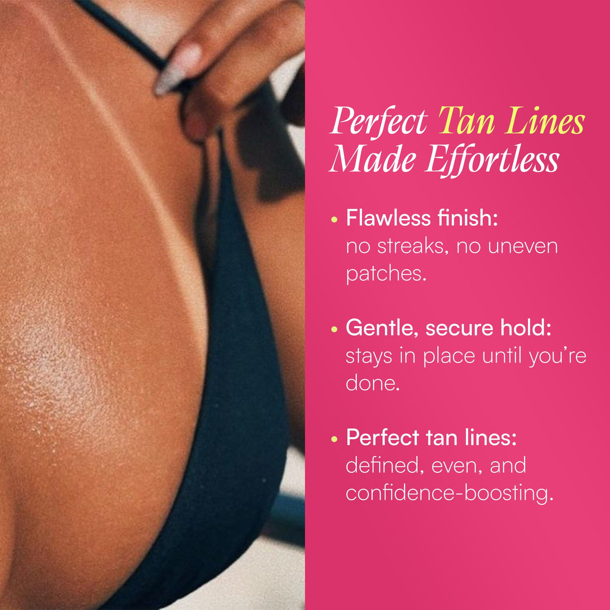 Seskytan Brazilian self tanning tape closeup shows gentle fabric.