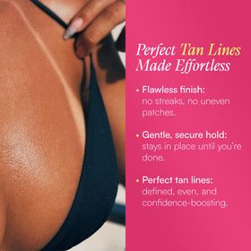 Seskytan Brazilian self tanning tape closeup shows gentle fabric.