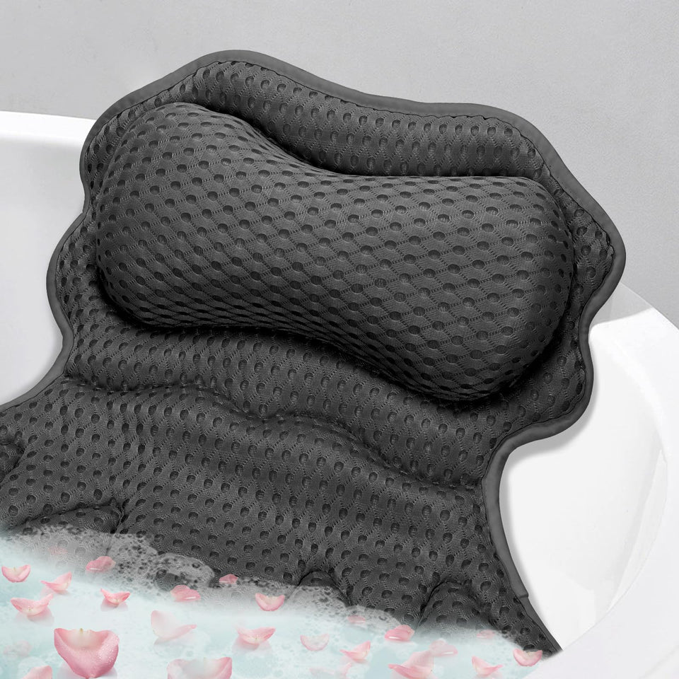 SetSail bath pillow ergonomic head and neck support for relaxing baths.
