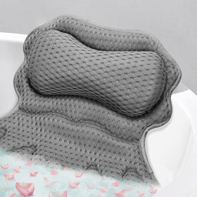 SetSail Bath Pillow provides ergonomic neck support for a relaxed soak.