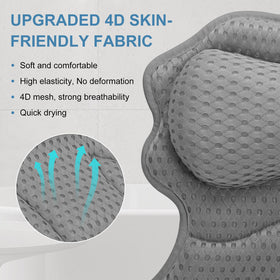 SetSail Bath Pillow folds flat for easy storage and care.