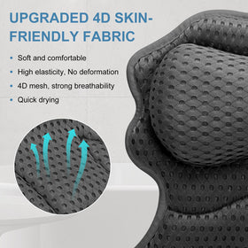 SetSail bath pillow machine washable for easy care.