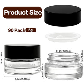 Seuqhck airtight cap with inner liner provides secure, leak free storage.