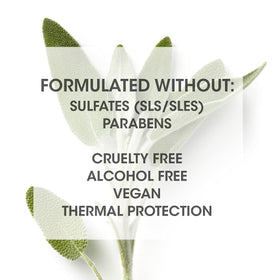 SEVEN Gazar Blowout Butter applied to hair demonstrates heat protection during styling