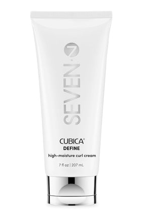 SEVEN Mezzo Define jar closeup shows rich hydration in cream.