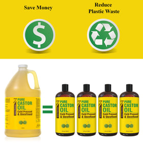Seven Minerals Castor Oil for hair growth promotes fullness and shine.