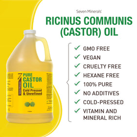 Seven Minerals Castor Oil for dry skin care nourishes moisture.