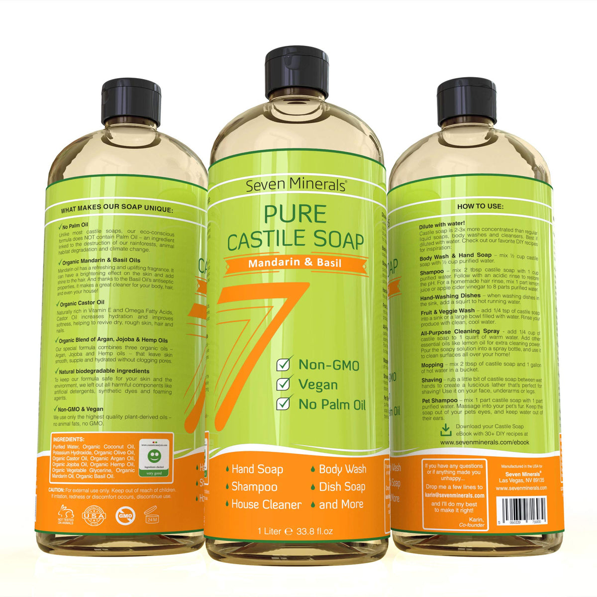 Eco packaging for Seven Minerals product with no palm oil