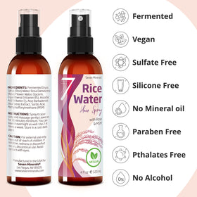 Seven Minerals rose water aloe vera MSM blend bottle with soothing scent