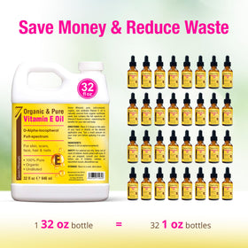 Seven Minerals Vitamin E Oil suited for professional spa use and large batches
