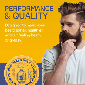 Shiny, non-greasy beard thanks to natural balm.