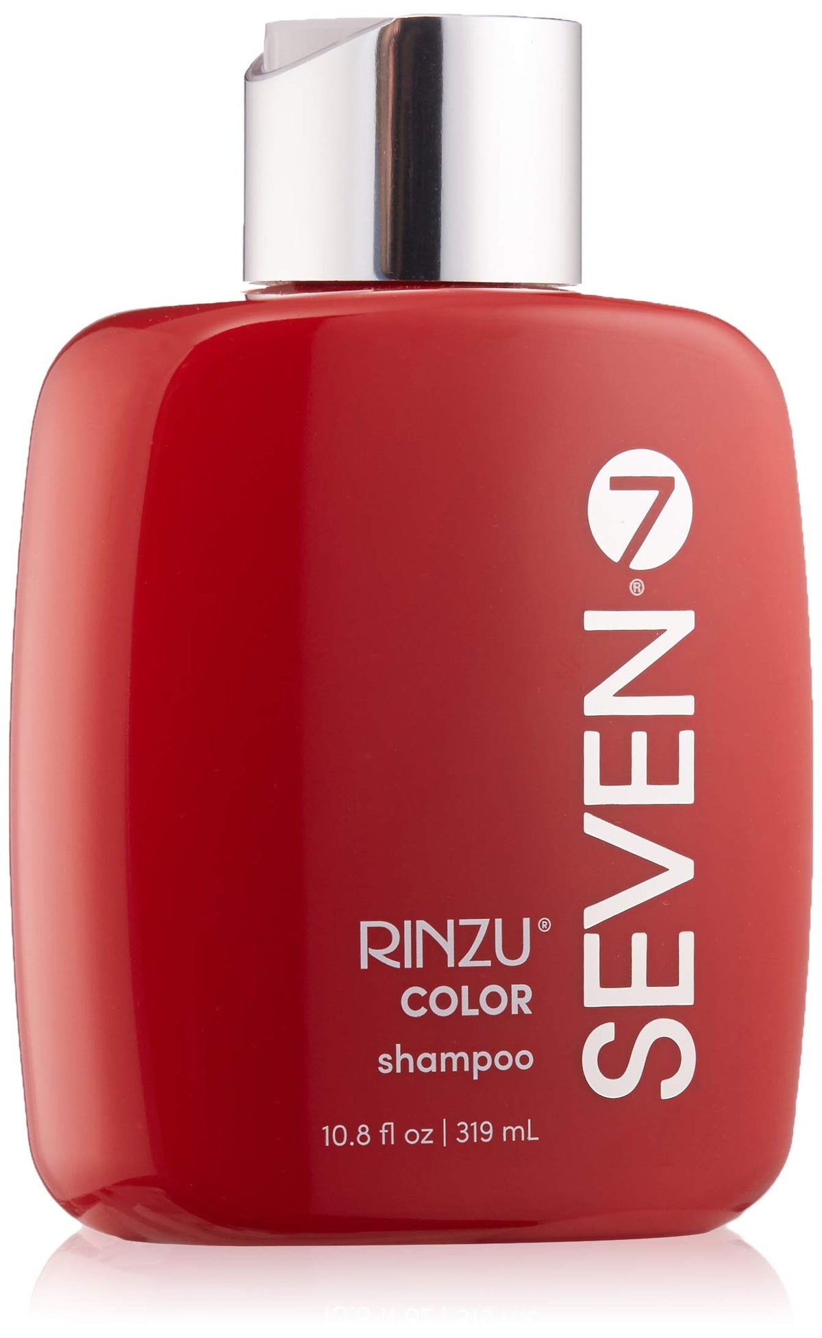 SEVEN Rinzu COLOR Shampoo bottle illustrating color-safe formula for vibrant color