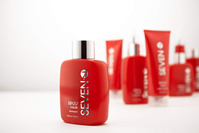 SEVEN Rinzu COLOR Shampoo green tea leaves indicate scalp care and vitality