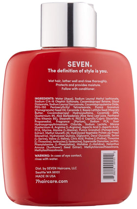 SEVEN Rinzu COLOR Shampoo rich lather demonstrates gentle cleansing preserving color