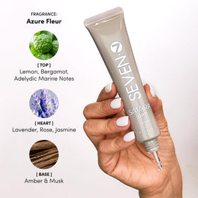 SEVEN Satara Opti serum being massaged into the scalp for absorption.