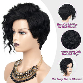 SEVENCOLORS pixie wig cap with adjustable straps for secure fit