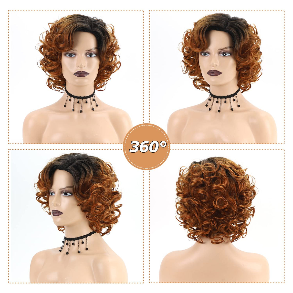 SEVENCOLORS ombre blonde wig cap with adjustable straps for comfort