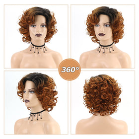 SEVENCOLORS ombre blonde wig cap with adjustable straps for comfort