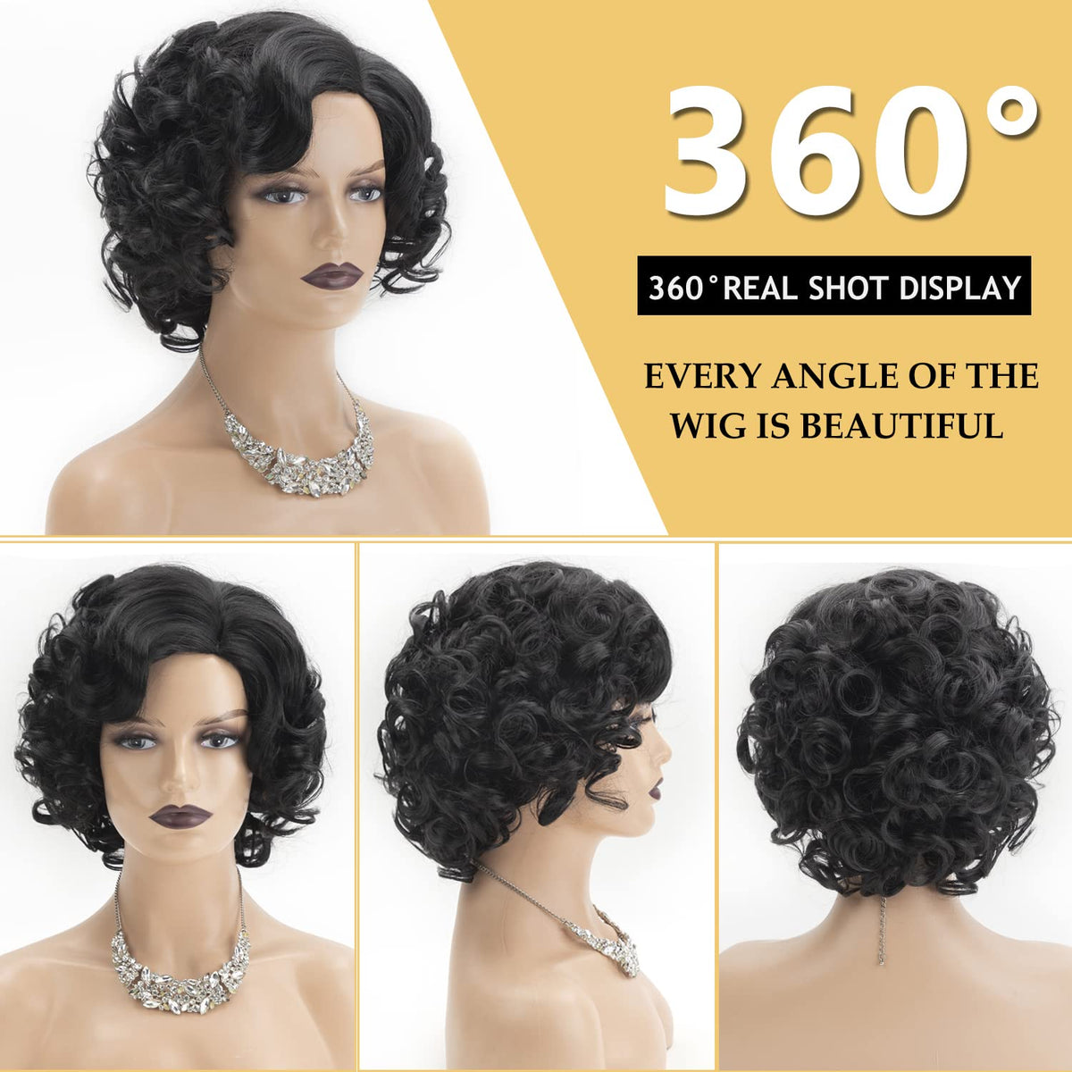 SEVENCOLORS wig side-part detail showing natural hairline and easy styling.