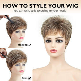 SEVENCOLORS synthetic wig texture lightweight for all-day comfort