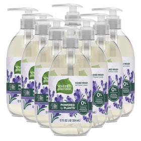 Seventh Generation lavender mint hand soap bottle ready for use