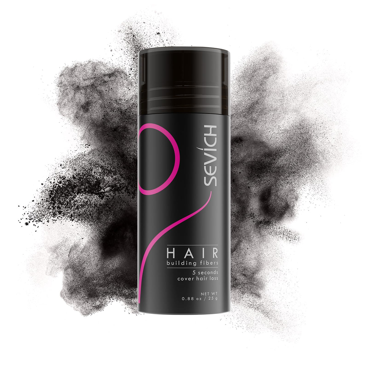SEVICH Hair Fibers applied over thinning area for instant fullness.