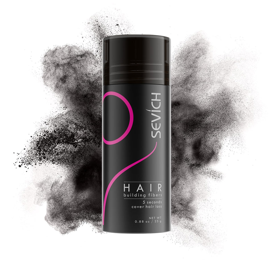 SEVICH Hair Fibers applied over thinning area for instant fullness.