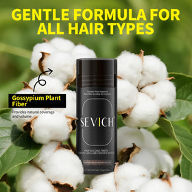 SEVICH fibers are easy to remove with shampoo after use.