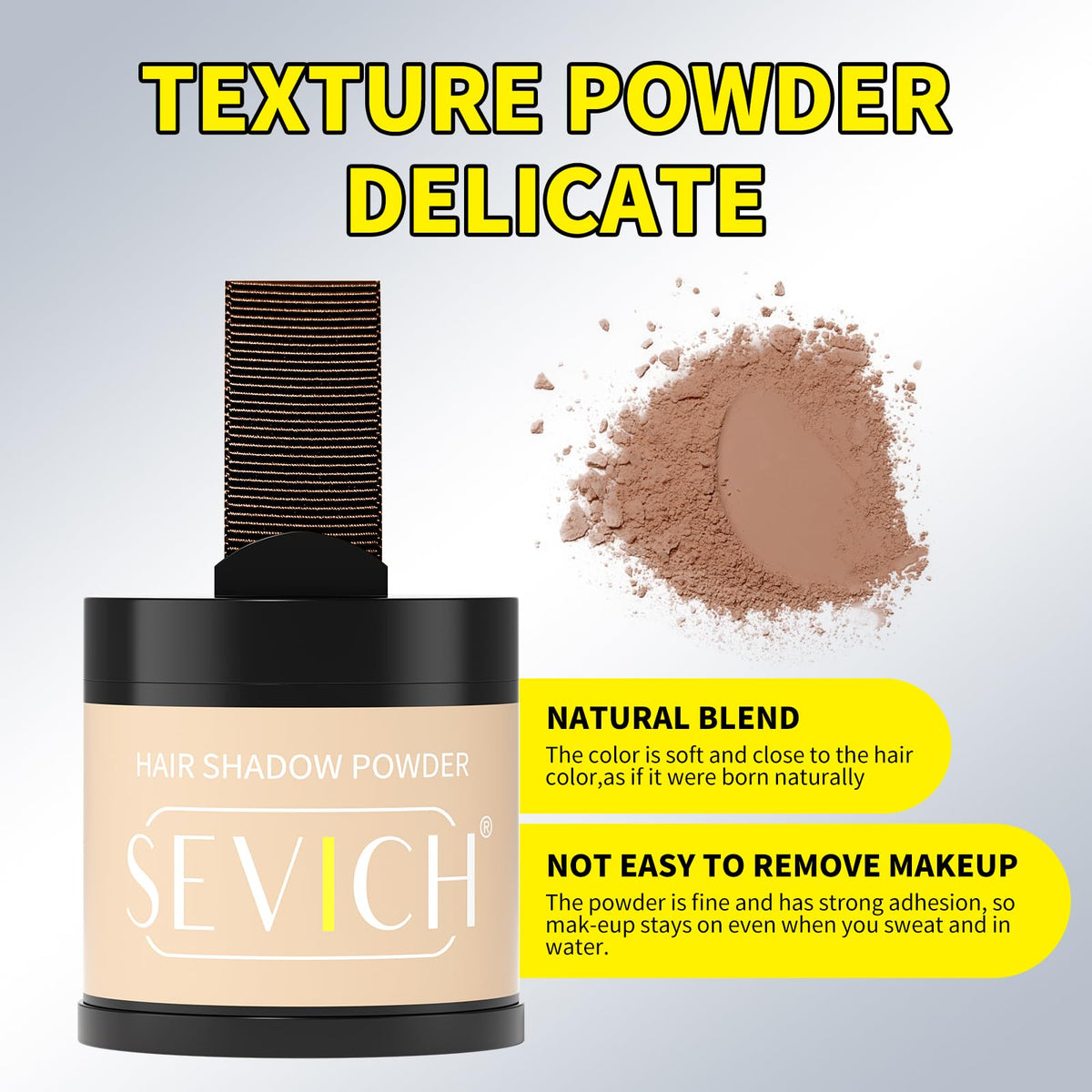SEVICH Hairline Powder angled brush for precise, natural-looking shading.