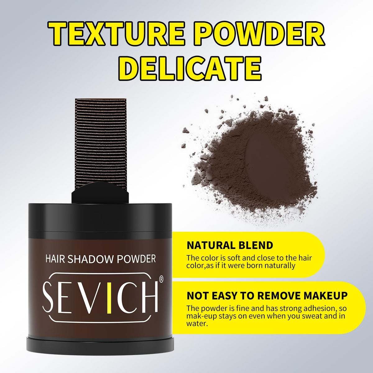 Sevich Hairline Powder built-in mirror for on-the-go touch-ups.