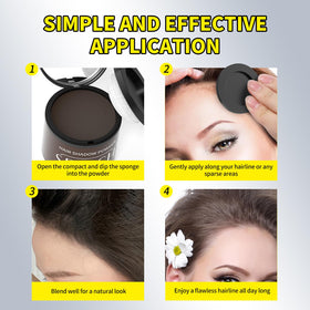 SEVICH Hairline Powder puff applicator enables quick, mess-free coverage.