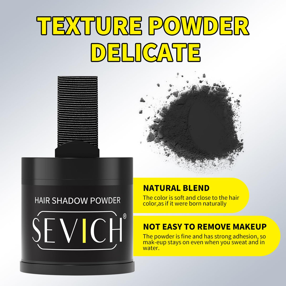 SEVICH Hairline Powder puff applicator for precise, mess-free applications.