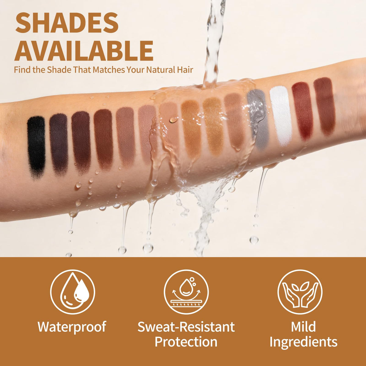SEVICH Natural finish blends with existing hair color for a subtle result.