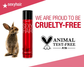 SexyHair Big Boost Up bottle back view, sulfate-free formula for all hair types