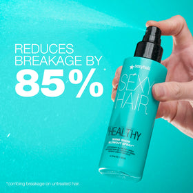 SexyHair Healthy Shine Show Blowout Spray mist helps add shine without weighing hair down.