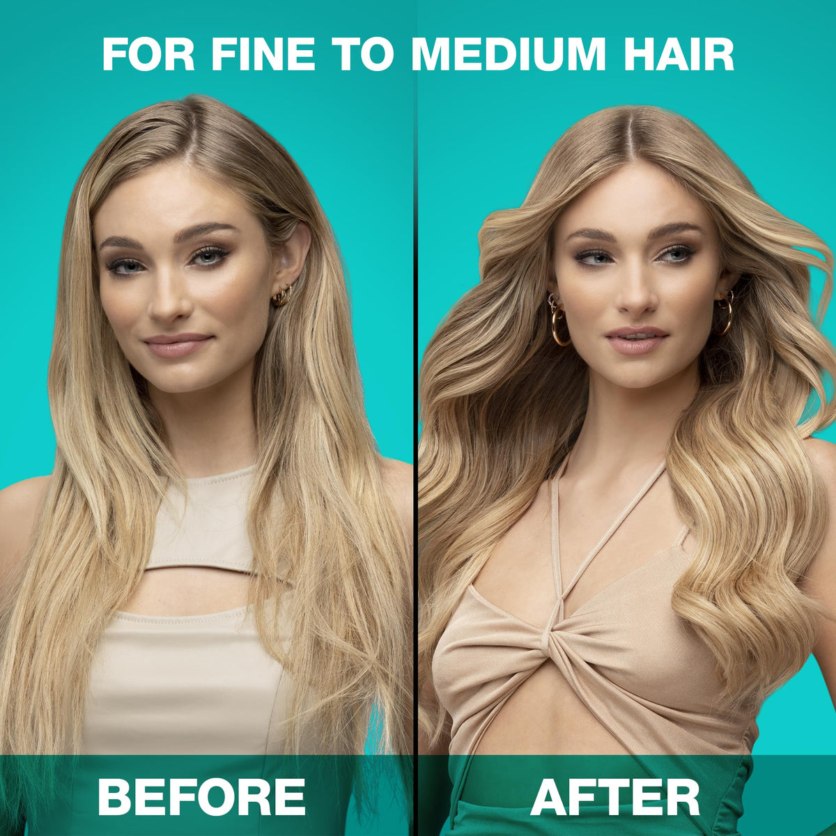 SexyHair Healthy Shine Show Blowout Spray on hair delivers a polished finish.