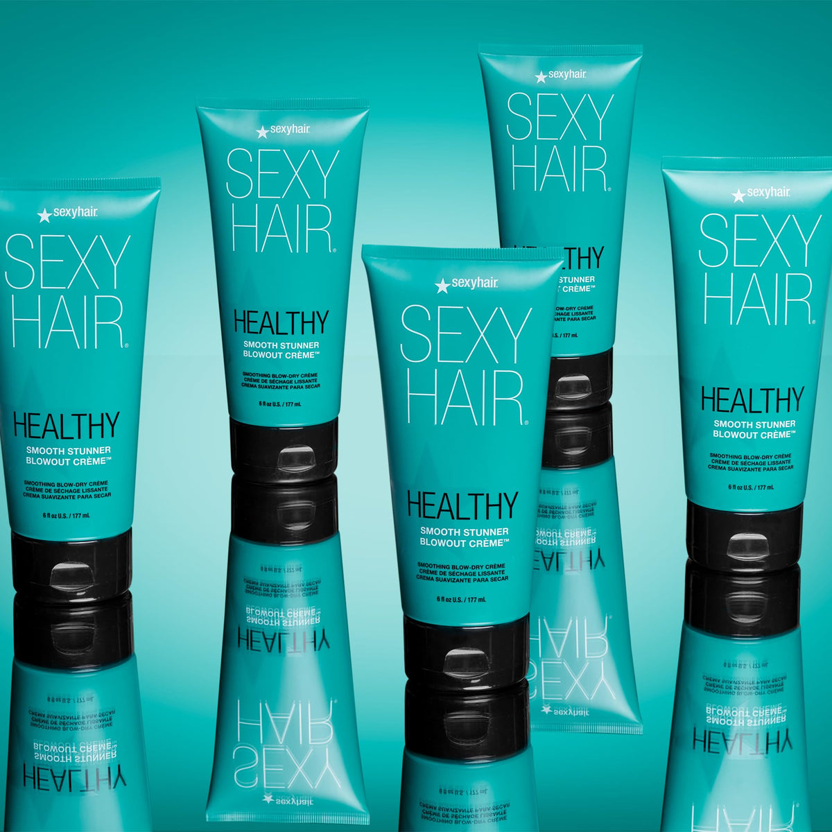 SexyHair Smooth Stunner finished blowout looks silky and polished