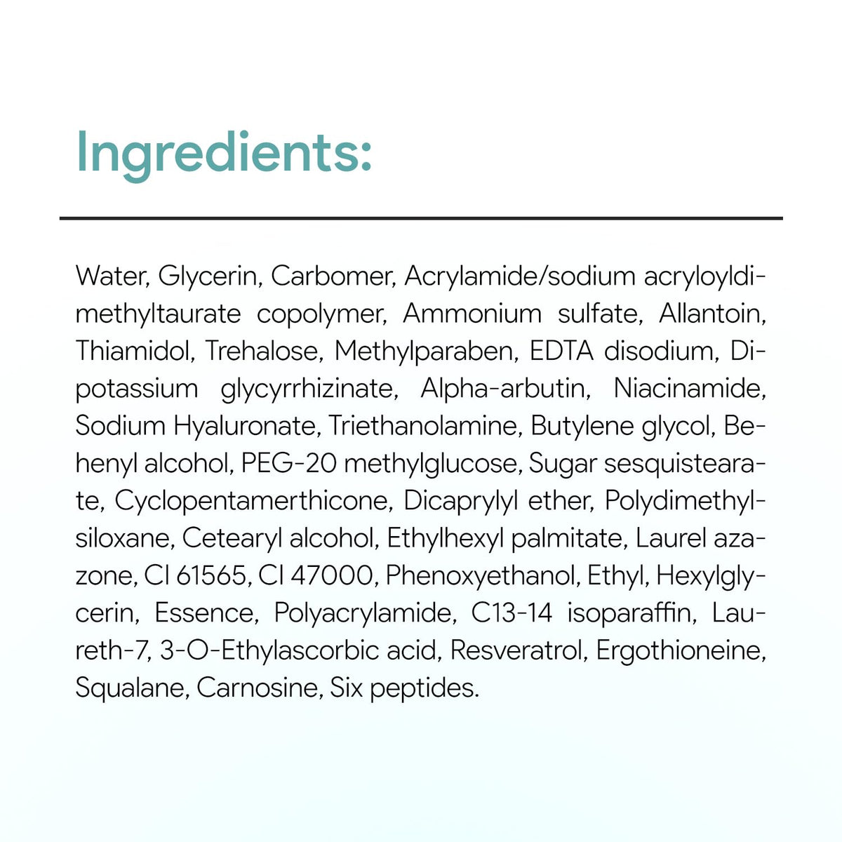 SEYOUL Advanced Serum ingredient insight featuring Niacinamide and Arbutin