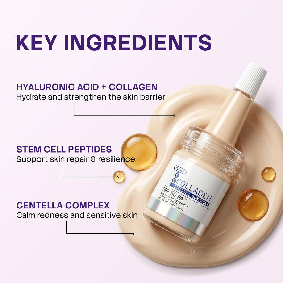 Fragrance-free formula designed for sensitive skin comfort