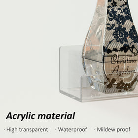 Sezanrpt multi-use display shelf for cosmetics, perfumes, and accessories.