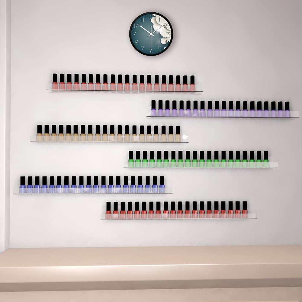 Sezanrpt versatile storage for cosmetics and accessories in one wall display.