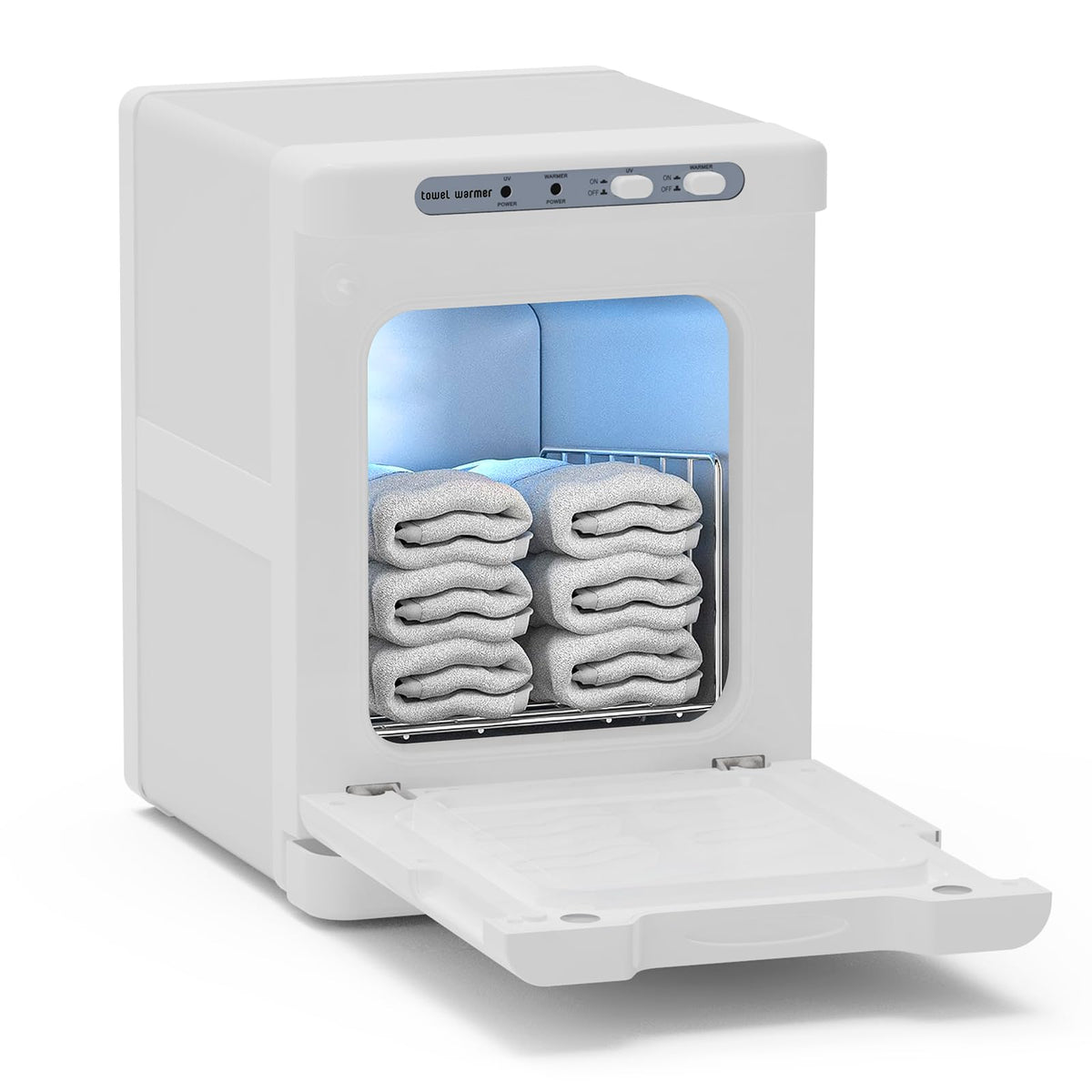 SFANSPA 5L towel warmer front view for compact spa setups