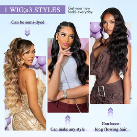 Sferona wig with pre-plucked natural hairline for seamless parting.
